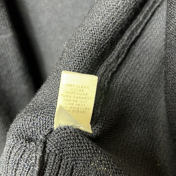 St. John Knit Cardigan Zippered Navy Small - Picture 5 of 14